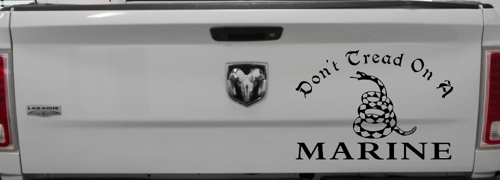 Dont Tread On A Marine Military Car or Truck Window Decal Sticker (Black)