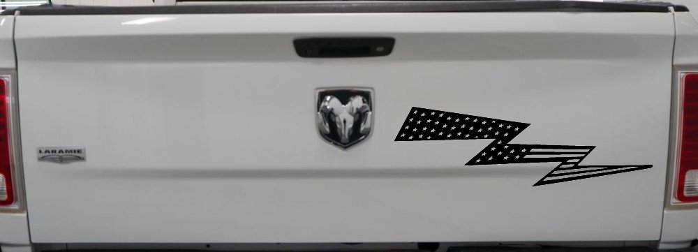 Air Force Football Flag Lightning Bolt Military Car or Truck Window Decal Sticker