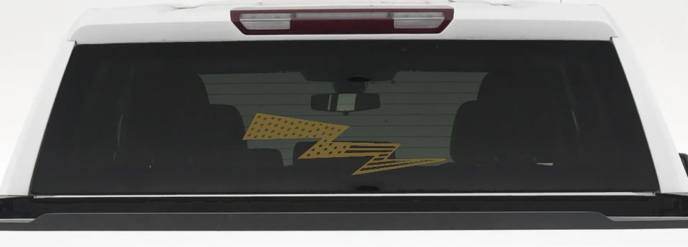 Air Force Football Flag Lightning Bolt Military Car or Truck Window Decal Sticker