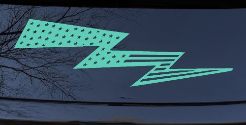 Air Force Football Flag Lightning Bolt Military Car or Truck Window Decal Sticker