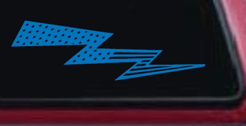 Air Force Football Flag Lightning Bolt Military Car or Truck Window Decal Sticker