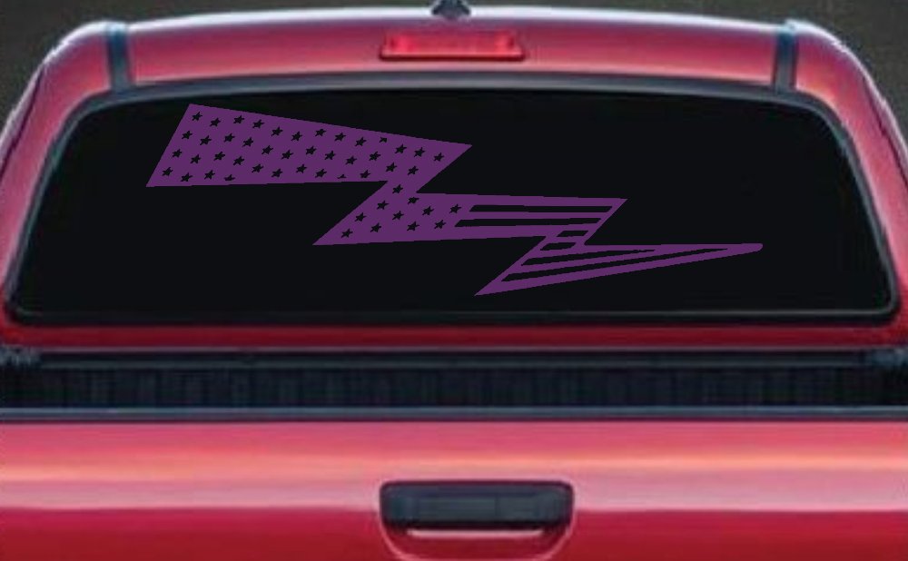 Air Force Football Flag Lightning Bolt Military Car or Truck Window Decal Sticker