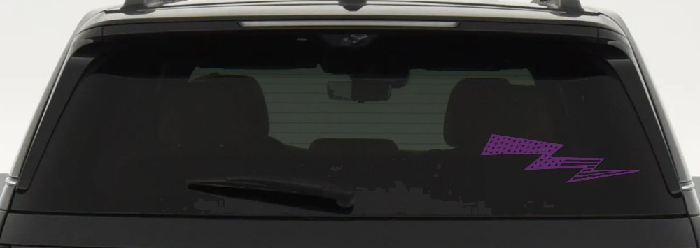 Air Force Football Flag Lightning Bolt Military Car or Truck Window Vinyl Decal Sticker (Violet)