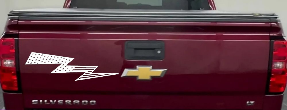Air Force Football Flag Lightning Bolt Military Car or Truck Window Decal Sticker