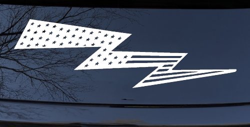 Air Force Football Flag Lightning Bolt Military Car or Truck Window Decal Sticker