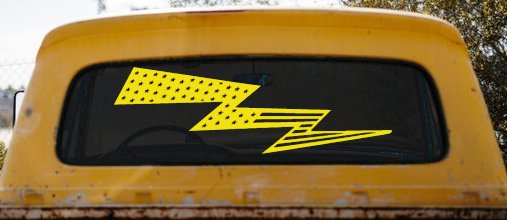 Air Force Football Flag Lightning Bolt Military Car or Truck Window Decal Sticker