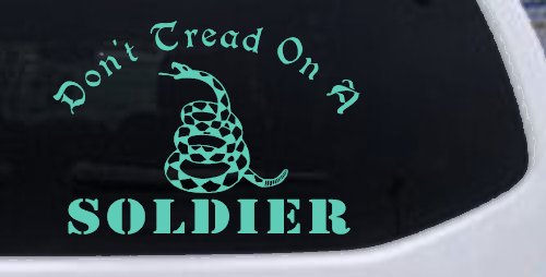 Dont Tread On A Soldier Military Car or Truck Window Decal Sticker (Mint)