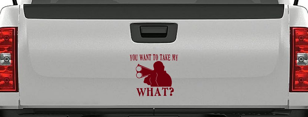 You Want To Take My What 2nd Amendment Rights Country Car or Truck Window Decal Sticker