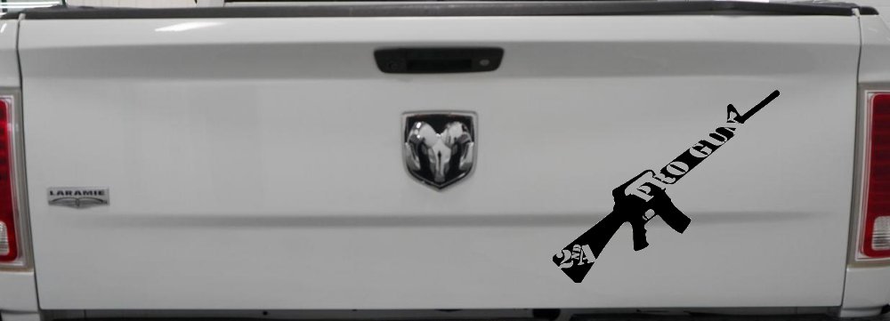 Pro Gun 2nd Amendment Riffle AR15 AR 15 Car or Truck Window Decal Sticker