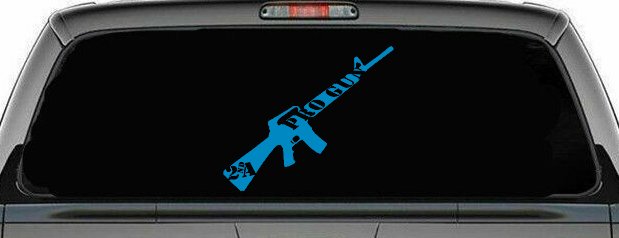 Pro Gun 2nd Amendment Riffle AR15 AR 15 Car or Truck Window Decal Sticker