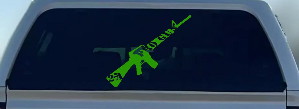 Pro Gun 2nd Amendment Riffle AR15 AR 15 Car or Truck Window Decal Sticker