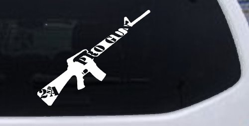 Pro Gun 2nd Amendment Riffle AR15 AR 15 Car or Truck Window Decal Sticker