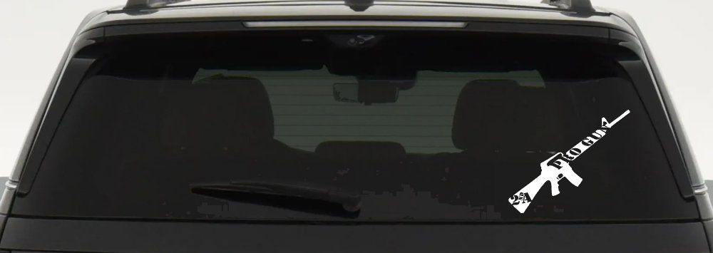 Pro Gun 2nd Amendment Riffle AR15 AR 15 Car or Truck Window Decal Sticker