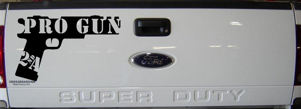 Pro Gun 2nd Amendment Hand Gun Car or Truck Window Decal Sticker