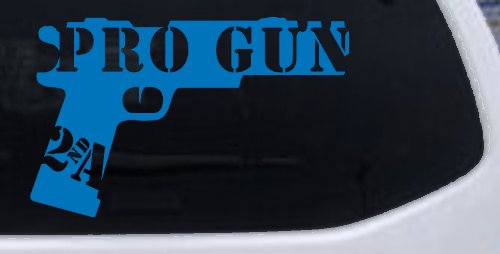Pro Gun 2nd Amendment Hand Gun Car or Truck Window Decal Sticker