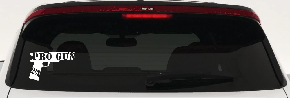Pro Gun 2nd Amendment Hand Gun Car or Truck Window Decal Sticker
