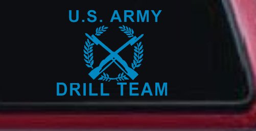 US Army Drill Team  Military Car or Truck Window Decal Sticker