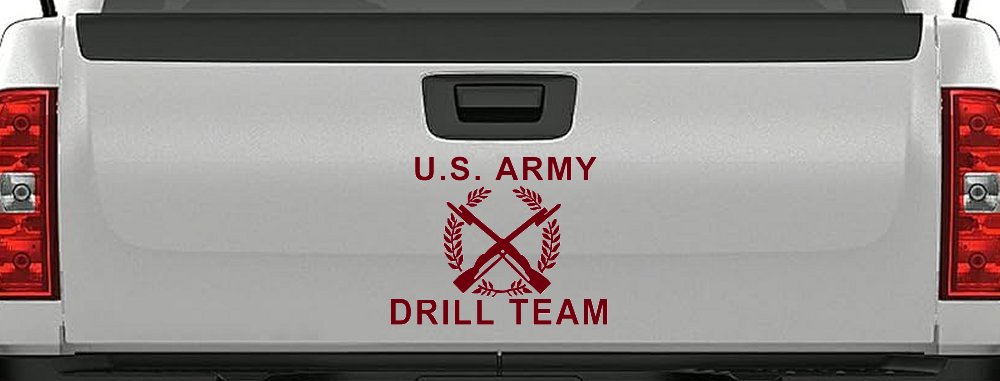 US Army Drill Team  Military Car or Truck Window Decal Sticker