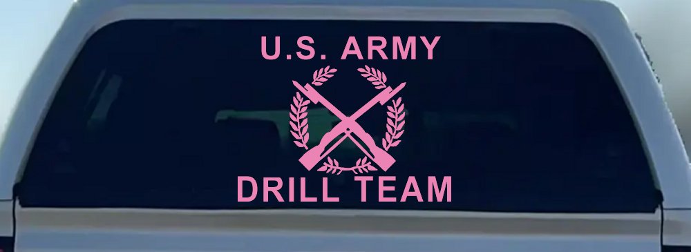 US Army Drill Team  Military Car or Truck Window Decal Sticker