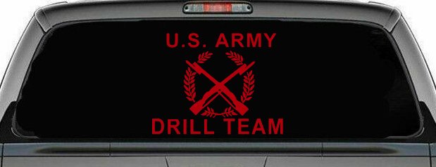 US Army Drill Team  Military Car or Truck Window Decal Sticker