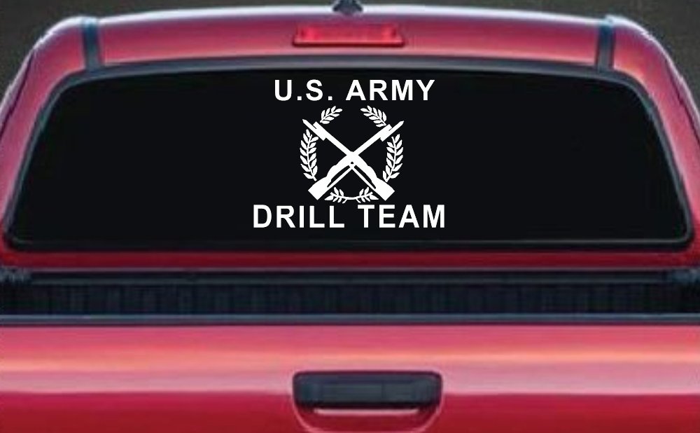 US Army Drill Team  Military Car or Truck Window Decal Sticker