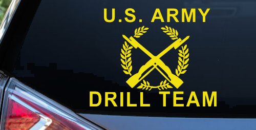 US Army Drill Team  Military Car or Truck Window Decal Sticker