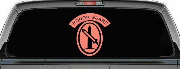 US Army Honor Guard  Military Car or Truck Window Decal Sticker