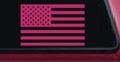 American US Flag Military Car or Truck Window Decal Sticker