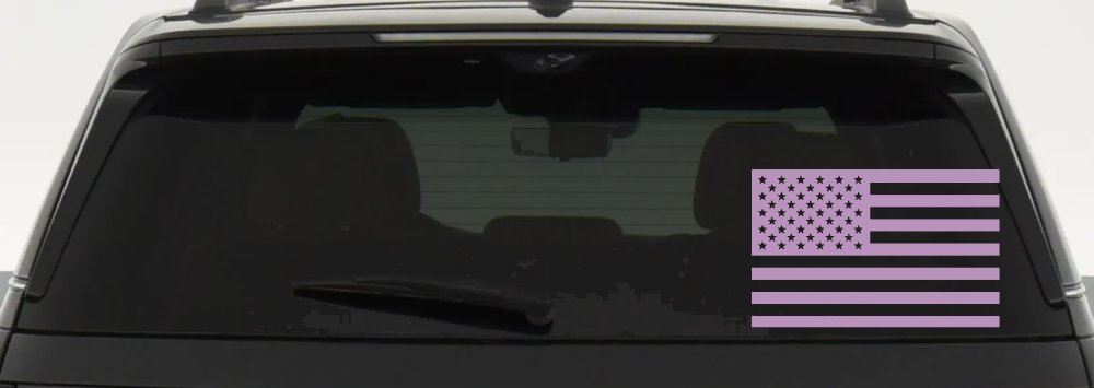 American US Flag Military Car or Truck Window Decal Sticker