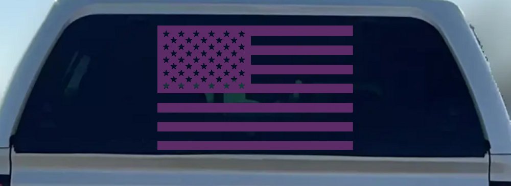 American US Flag Military Car or Truck Window Decal Sticker