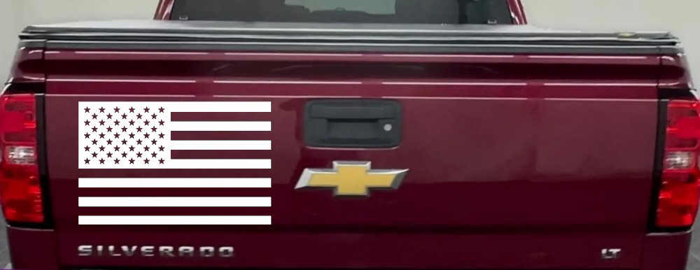 American US Flag Military Car or Truck Window Decal Sticker