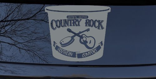 Country Rock Southern Comfort Tub Car or Truck Window Vinyl Decal Sticker (Telegrey)