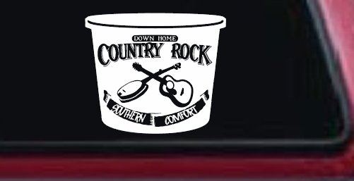 Country Rock Southern Comfort Tub Car or Truck Window Decal Sticker