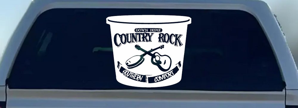 Country Rock Southern Comfort Tub Car or Truck Window Decal Sticker