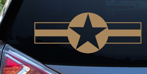 Army Star And Bars Military Car or Truck Window Decal Sticker