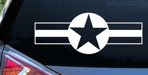 Army Star And Bars Military Car or Truck Window Decal Sticker
