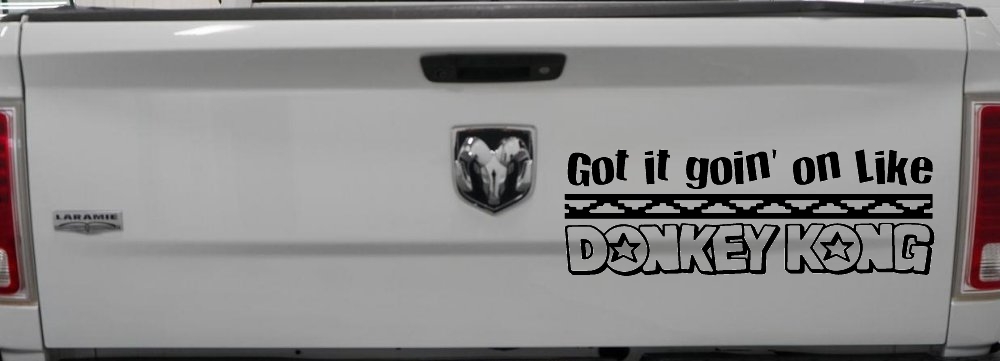 Got It Goin On Like Donkey Kong Funny Car or Truck Window Decal Sticker