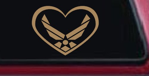 Air Force Inside Heart Military Car or Truck Window Decal Sticker