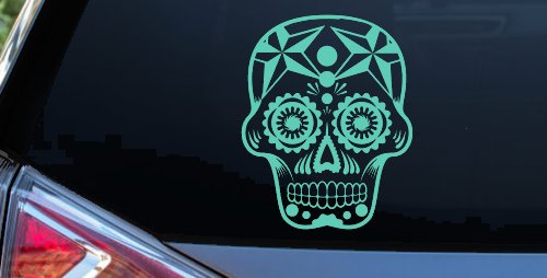 Tattoo Sugar Skull Nautical Star Skulls Car or Truck Window Decal Sticker