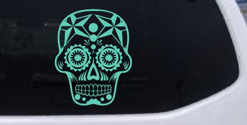 Tattoo Sugar Skull Nautical Star Skulls Car or Truck Window Decal Sticker