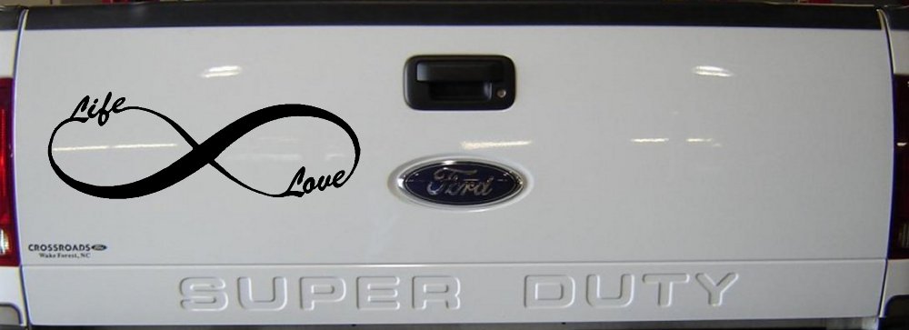 Infinity Symbol Life And Love Car or Truck Window Decal Sticker