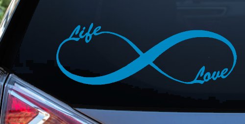 Infinity Symbol Life And Love Car or Truck Window Decal Sticker