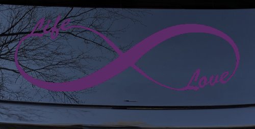 Infinity Symbol Life And Love Car or Truck Window Decal Sticker