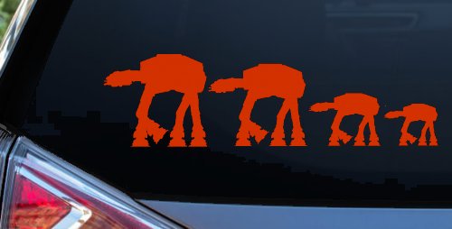 AT AT Stick Family Sci Fi Car or Truck Window Decal Sticker