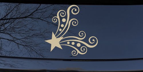 Star Corner Swirl Swirls Car or Truck Window Decal Sticker