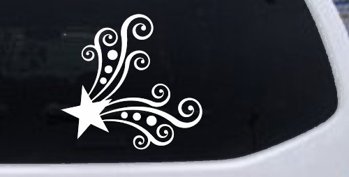 Star Corner Swirl Swirls Car or Truck Window Decal Sticker