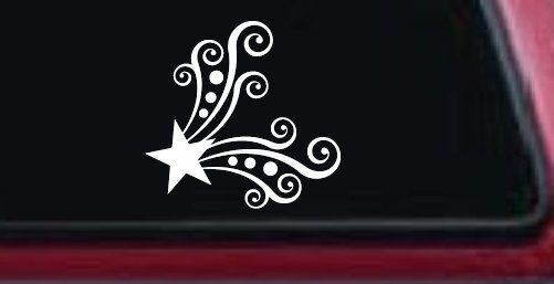 Star Corner Swirl Swirls Car or Truck Window Decal Sticker