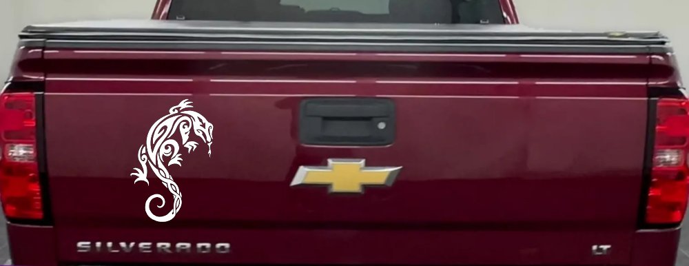 Tribal Iguana Car or Truck Window Decal Sticker