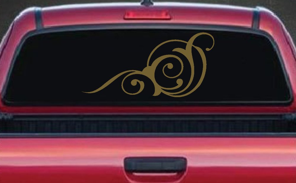 Swirl 3 Point Swirls Car or Truck Window Decal Sticker