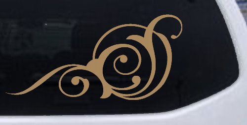 Swirl 3 Point Swirls Car or Truck Window Decal Sticker